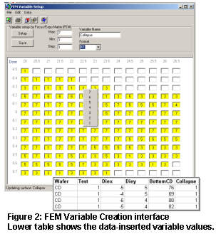 FEM Variable entry interface