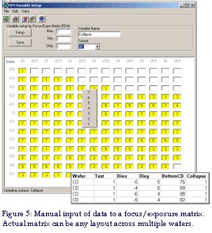 Manual FEM data entry interface